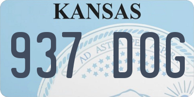 KS license plate 937DOG