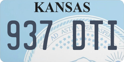 KS license plate 937DTI
