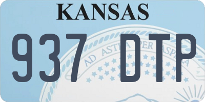 KS license plate 937DTP