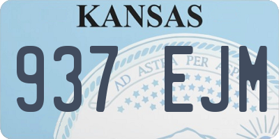 KS license plate 937EJM