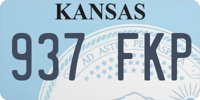 KS license plate 937FKP