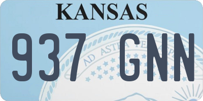 KS license plate 937GNN