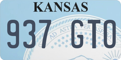 KS license plate 937GTO