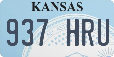 KS license plate 937HRU