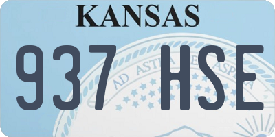 KS license plate 937HSE