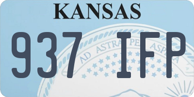 KS license plate 937IFP
