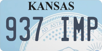 KS license plate 937IMP