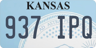 KS license plate 937IPQ