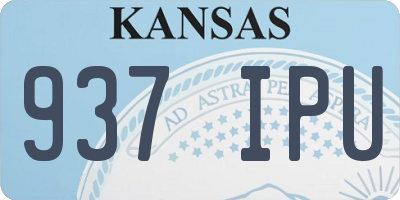 KS license plate 937IPU