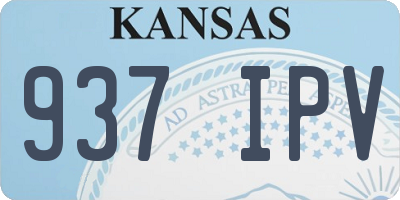 KS license plate 937IPV