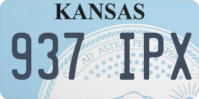 KS license plate 937IPX