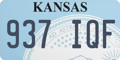 KS license plate 937IQF