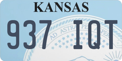 KS license plate 937IQT