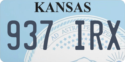 KS license plate 937IRX