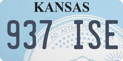 KS license plate 937ISE
