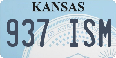 KS license plate 937ISM