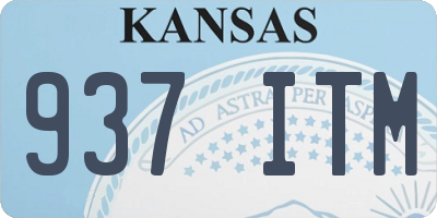 KS license plate 937ITM
