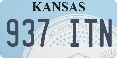 KS license plate 937ITN