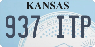 KS license plate 937ITP