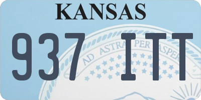 KS license plate 937ITT