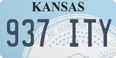 KS license plate 937ITY