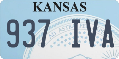 KS license plate 937IVA