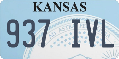KS license plate 937IVL