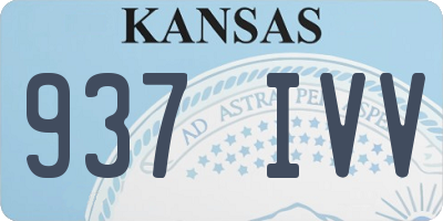 KS license plate 937IVV