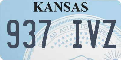 KS license plate 937IVZ