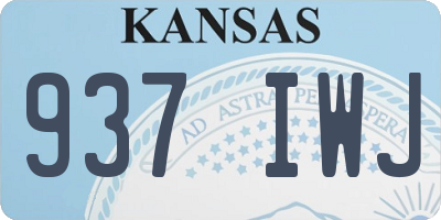 KS license plate 937IWJ