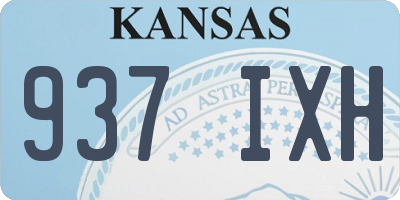 KS license plate 937IXH