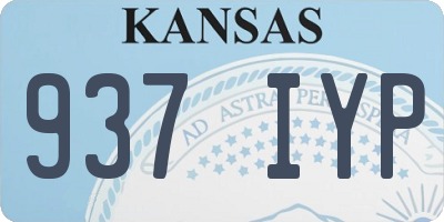 KS license plate 937IYP
