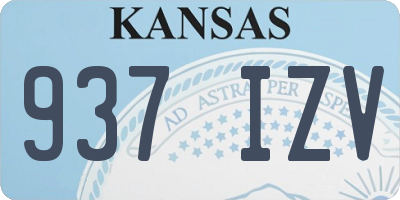 KS license plate 937IZV