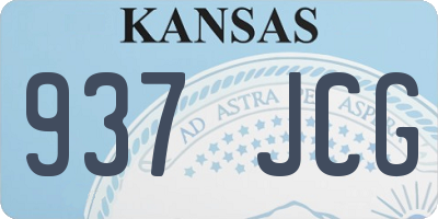 KS license plate 937JCG