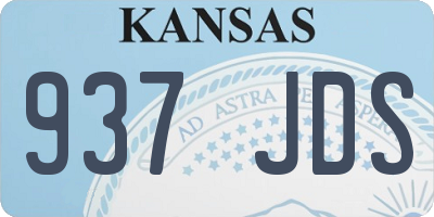 KS license plate 937JDS