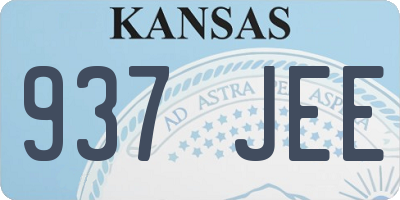 KS license plate 937JEE