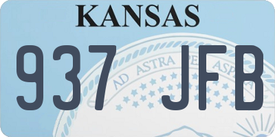 KS license plate 937JFB