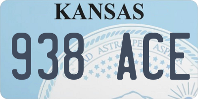 KS license plate 938ACE