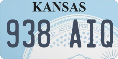 KS license plate 938AIQ