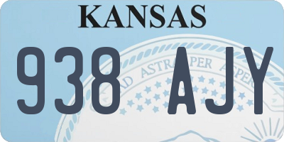 KS license plate 938AJY