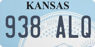 KS license plate 938ALQ