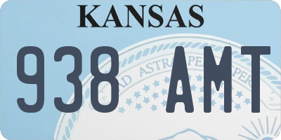 KS license plate 938AMT