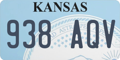 KS license plate 938AQV