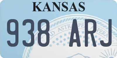 KS license plate 938ARJ