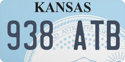 KS license plate 938ATB