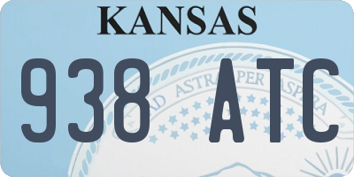 KS license plate 938ATC