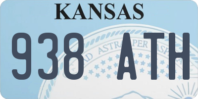 KS license plate 938ATH