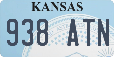 KS license plate 938ATN