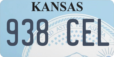KS license plate 938CEL