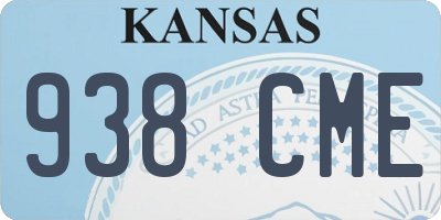 KS license plate 938CME